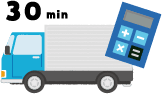 お電話から最短60分で到着